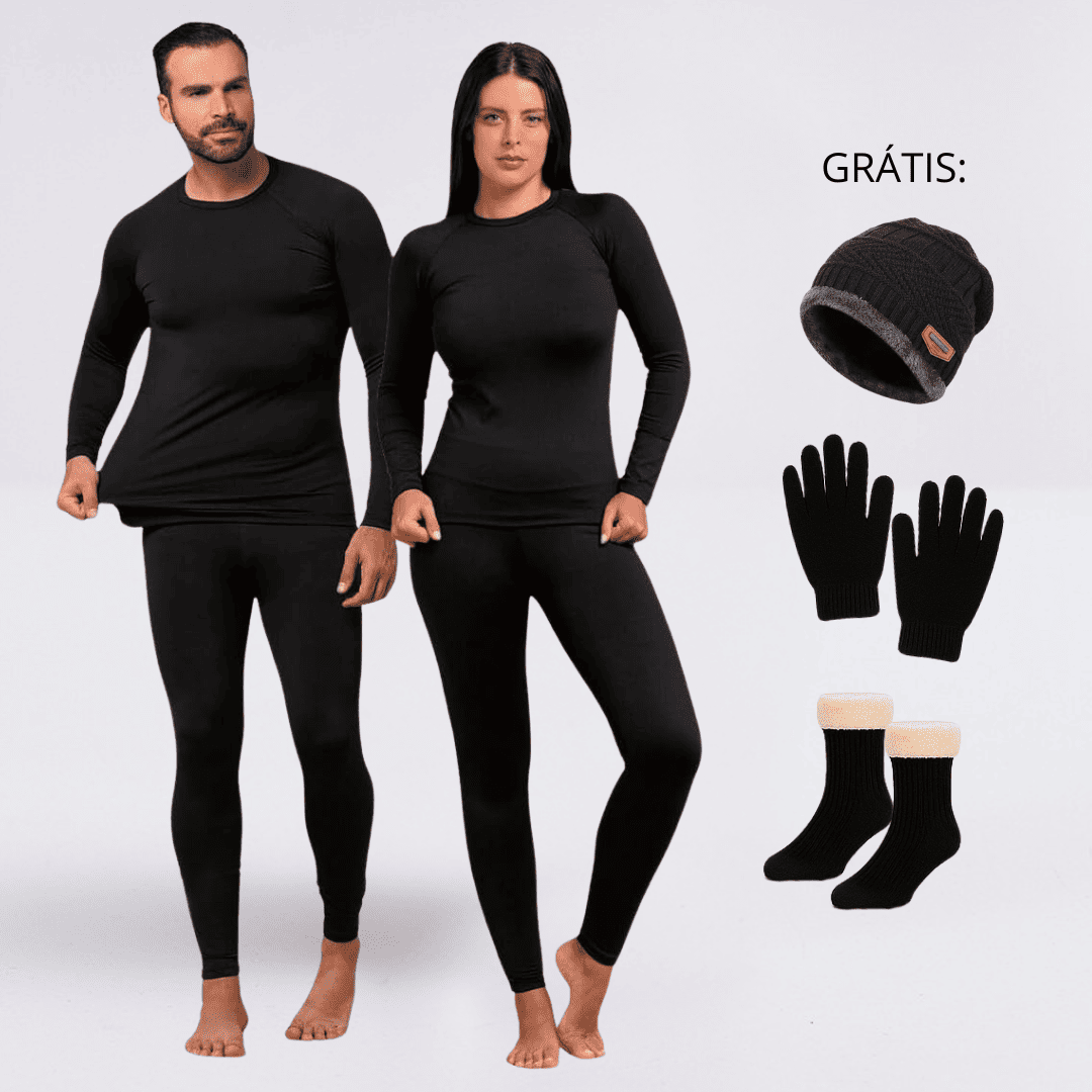 Conjunto Térmico 5x1 Brezzo – Blusa e Calça + 3 Itens Grátis