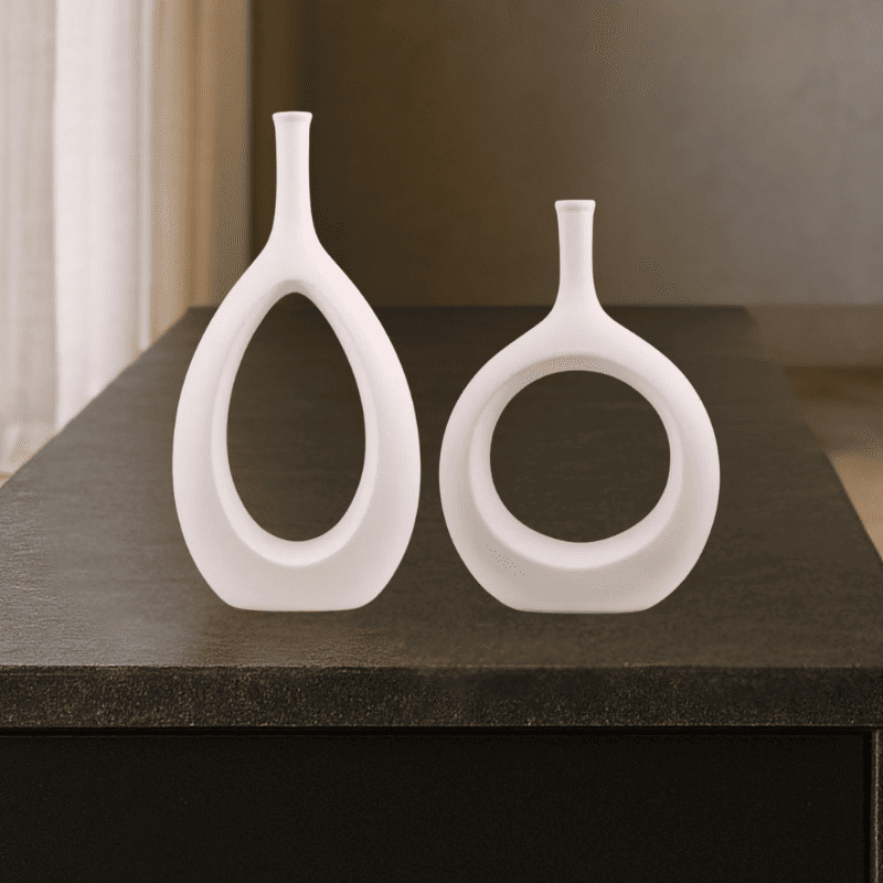 Vaso Intra – Arte Vazada Branca