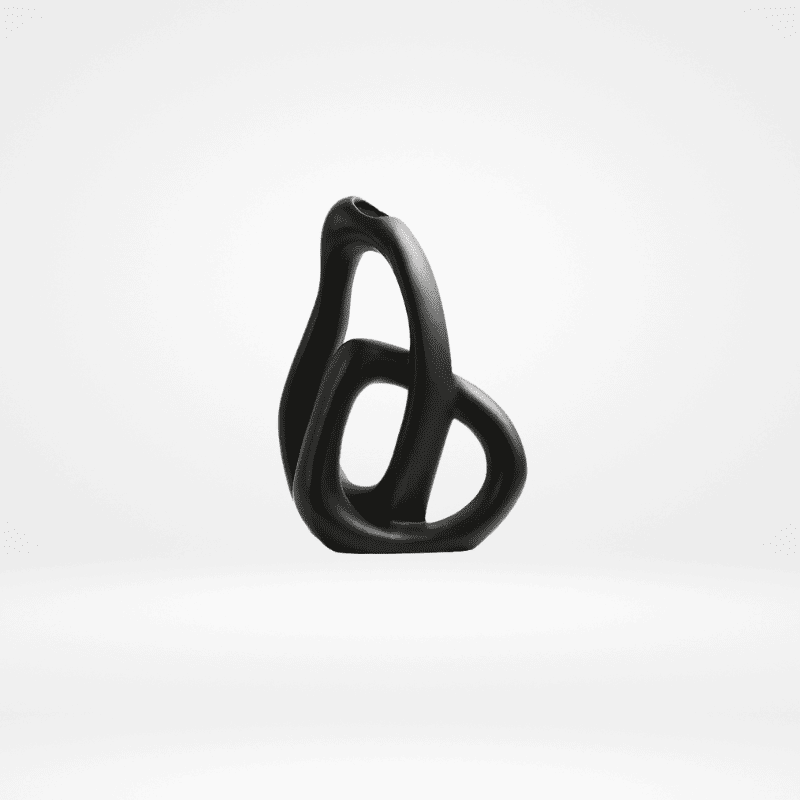 Vaso Arcoa – Forma Orgânica Preta