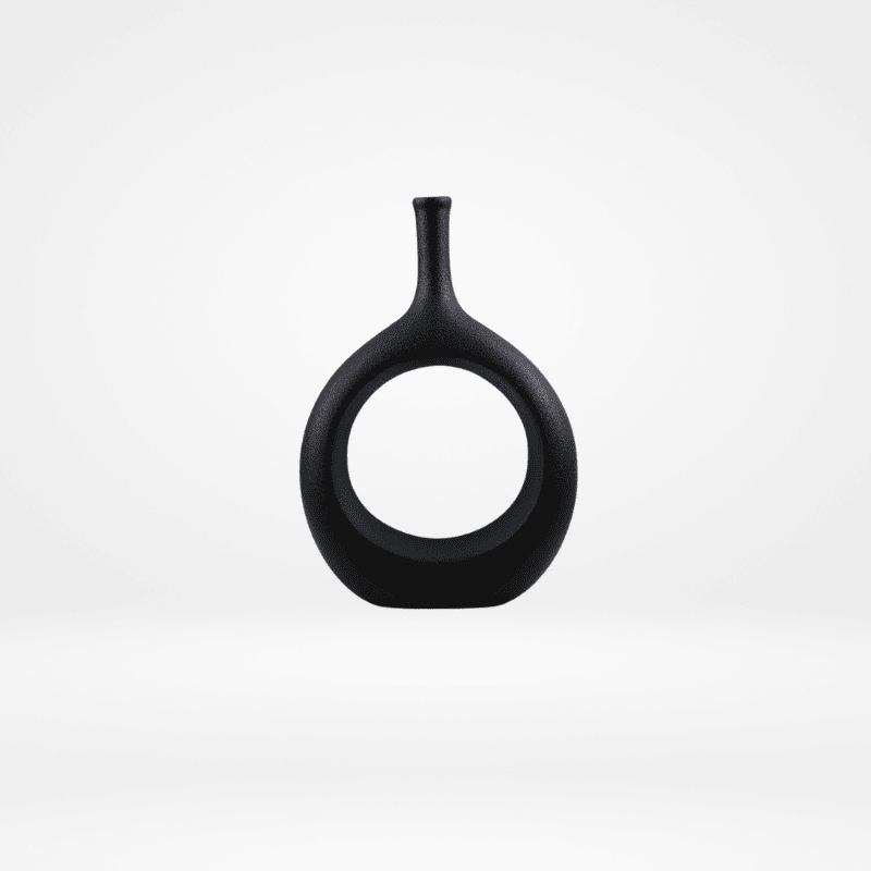 Vaso Intra – Arte Vazada Preta