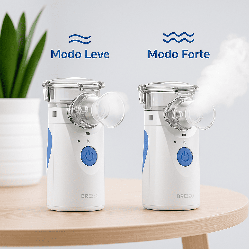 Nebulizador Brezzo e Inalador Portátil - Ultra Silencioso