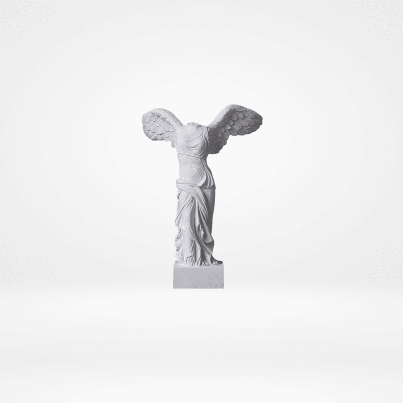 Escultura Vitória Alada Branco