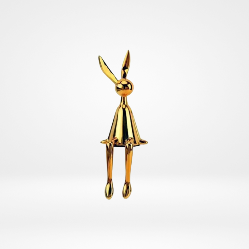 Lápin Forma – Escultura Abstrata Dourada