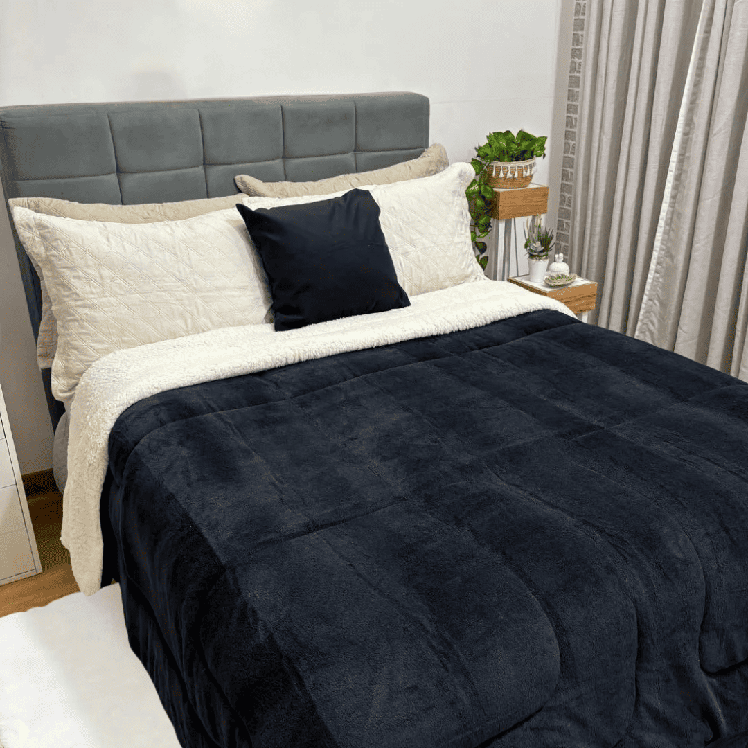 Cobertor Velut Brezzo – Dupla Face com Lã de Sherpa · Super Quente
