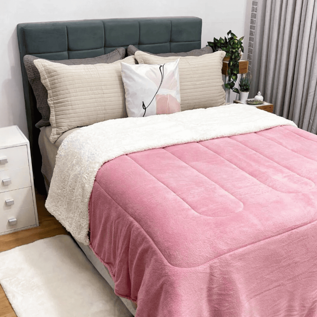 Cobertor Velut Brezzo – Dupla Face com Lã de Sherpa · Super Quente