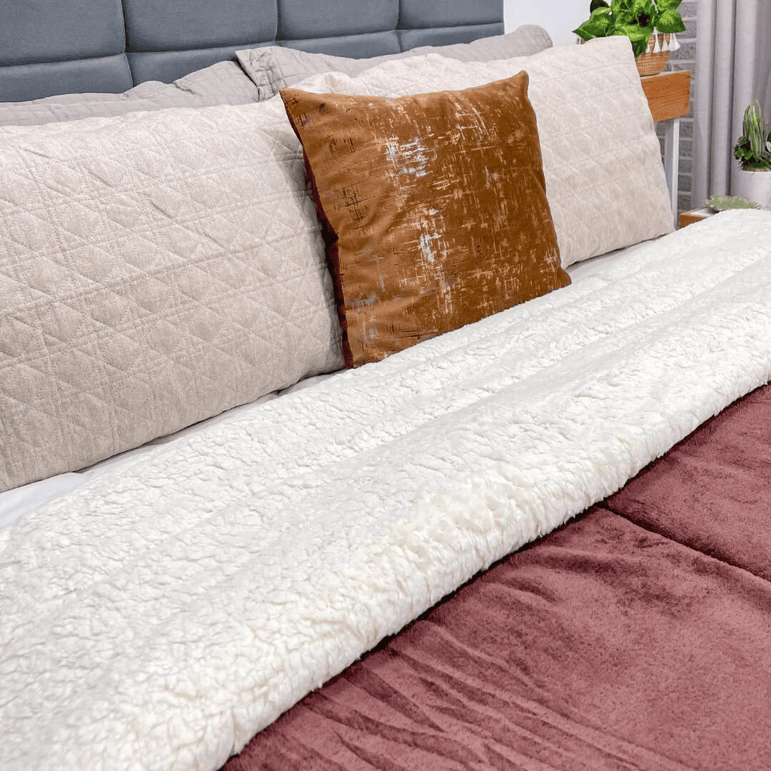 Cobertor Velut Brezzo – Dupla Face com Lã de Sherpa · Super Quente